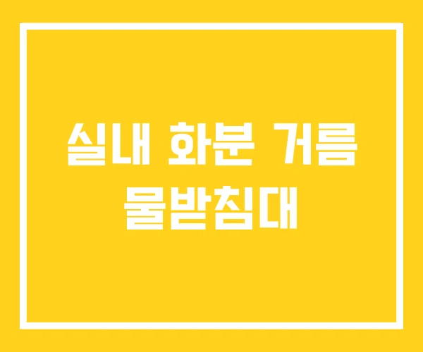 실내 화분 거름 물받침대 실내 화분 거름 물받침대
