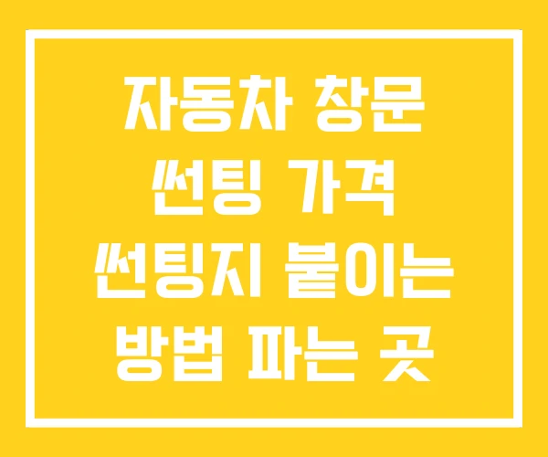 자동차 창문 썬팅 가격 썬팅지 붙이는 방법 파는 곳 자동차 창문 썬팅 가격 썬팅지 붙이는 방법 파는 곳