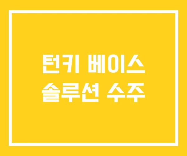 턴키 베이스 솔루션 수주