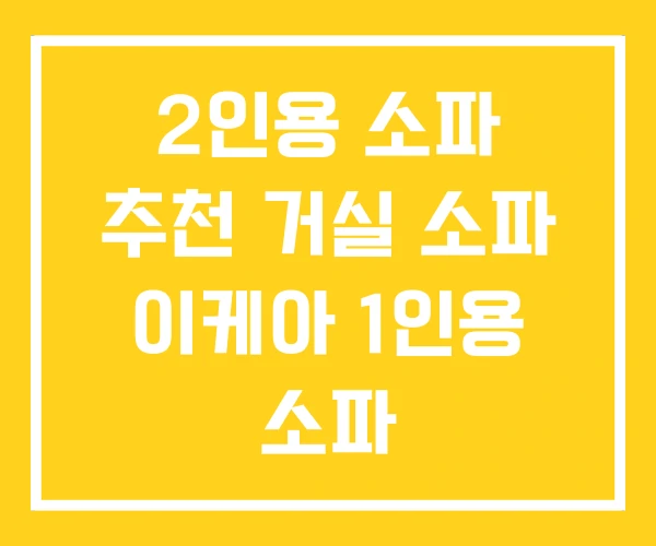 2인용 소파 추천 거실 소파 이케아 1인용 소파