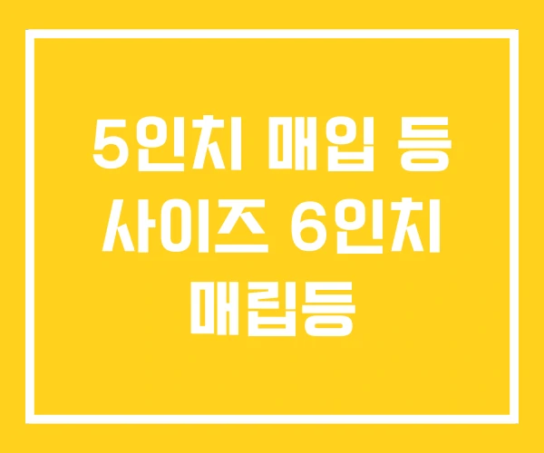 5인치 매입 등 사이즈 6인치 매립등 5인치 매입 등 사이즈 6인치 매립등