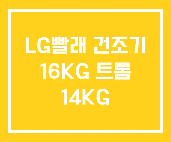 LG빨래 건조기 16KG 트롬 14KG LG빨래 건조기 16KG 트롬 14KG