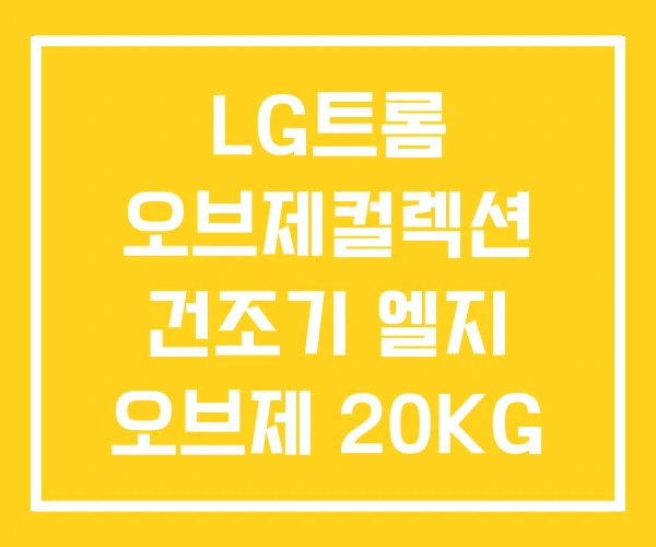LG트롬 오브제컬렉션 건조기 엘지 오브제 20KG LG트롬 오브제컬렉션 건조기 엘지 오브제 20KG