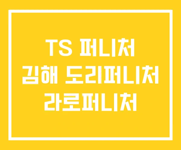 TS 퍼니처 김해 도리퍼니처 라로퍼니처