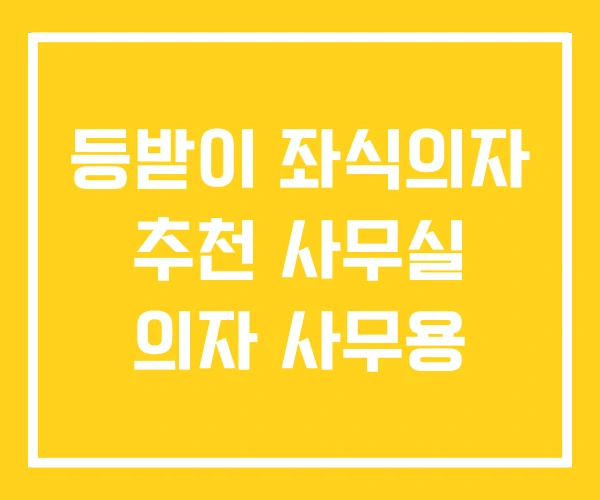 등받이 좌식의자 추천 사무실 의자 사무용