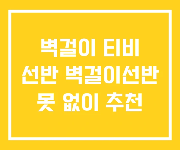 벽걸이 티비 선반 벽걸이선반 못 없이 추천